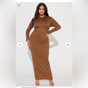 Fashion nova talk a stroll with me maxi mocha